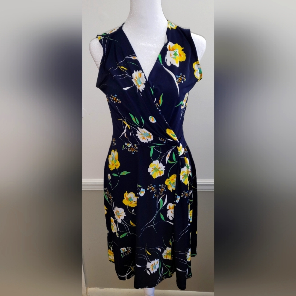 Kaileigh Dress | Size Small |  Blue Wrap Dress